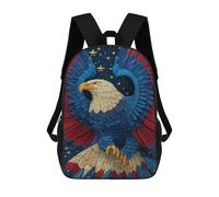 sinyumoney Eagle Artwork with Stars Backpack School Bag Business Durable Laptop Bag for Campus Outdoor Travel Sports 17inch