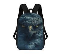 sinyumoney Eagle Eye in Clouds Backpack School Lightweight Airport College Students Back Pack for Girl, Teen Girls 17inch