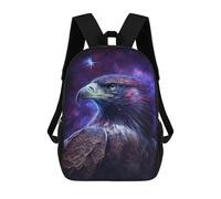 sinyumoney Eagle Fantasy Art Print-8 3D Printed Children's 17 Inch Backpacks 3D Printed Casual School Bag for Boys Elementary And Middle