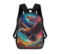 sinyumoney Eagle Fantasy Landscape Backpacks, Kids Backpack Student School Bag 3D Printed Travel Backpacks Fashion Accessory Backpack Children Waterproof School Bags 17inch