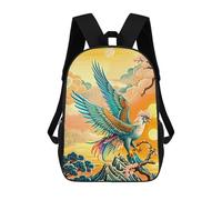 sinyumoney Eagle in Chinese Style Artwork Backpack School Rucksack Casual Daypacks School Work Travel Bag- Perfect for Travel, Work And Daily Use 17inch