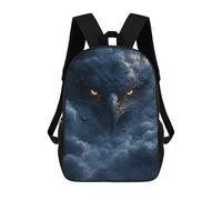 sinyumoney Eagle in Clouds Fantasy Artwork Kids Children School Backpack 17 Inch Bookbags Casual Travel Rucksack Boys Girls Large Capacity Daypack 17inch