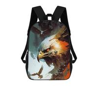 sinyumoney Eagle in Flight Rucksacks 3D Printed Children Backpacks Fashion Casual Daypack Cute Travel Bags Outdoor Casual Daypack for Boy And Girl 17inch