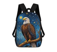 sinyumoney Eagle Starry Night Casual Daypack Backpacks School Bag for Girls Boys High College Teens Knapsack Men Women Travel Laptop Rucksack College Bookbag 17inch