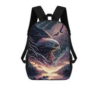 sinyumoney Eagle Stormy Sky Art Print Rucksack School Secondary High School College Backpack Travel for Campus Outdoor Travel Sports 17inch
