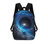 sinyumoney Earth from Space Awe-Inspiring View 3D Printed 17inch Kids School Backpack School Bag Fashion Rucksacks for Boys Elementary And Middle School Students
