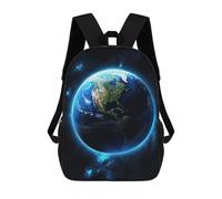 sinyumoney Earth Glow Casual Daypack Backpacks School Bag for Girls Boys High College Teens Knapsack Men Women Travel Laptop Rucksack College Bookbag 17inch