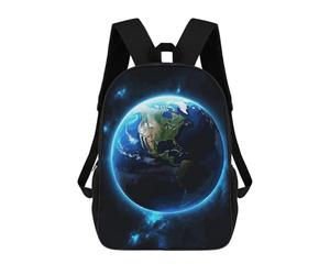 sinyumoney Earth Glow Casual Daypack Backpacks School Bag for Girls Boys High College Teens Knapsack Men Women Travel Laptop Rucksack College Bookbag 17inch