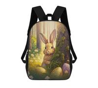 sinyumoney Easter Bunny Backpack School Bag Business Durable Laptop Bag- Perfect for Travel, Work And Daily Use 17inch