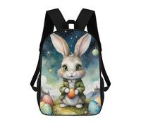 sinyumoney Easter Bunny with Eggs-2 Children's 17 Inch School Backpack 3D Printed Casual Daypacks for Kids Travel Rucksacks Book Bags Kids School Bag