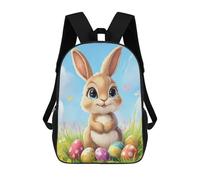 sinyumoney Easter Bunny with Eggs-3 School Backpack Fashion Stationery Backpack Waterproof Casual Daypacks for Camping Outdoor Adventures And Daily Travel 17inch