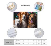 sinyumoney Easter Egg Hunt with Dogs Canvas Prints Wall Art for Boys Room Girls Room Picture Canvas 16x24inch(40x60cm)