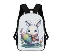 sinyumoney Easter Rabbit Cute Rucksack Lightweight Airport College Students Back Pack- Perfect for Travel, Work And Daily Use 17inch