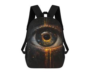 sinyumoney Eerie Eye Painting Artwork School Backpack Business Durable Laptop Bag for Camping Outdoor Adventures And Daily Travel 17inch