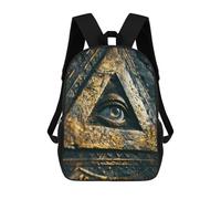 sinyumoney Egyptian All Seeing Eye School Backpack Secondary Causal Travel High School Bags for Teenage Girls Boys Women Men 17inch