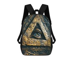 sinyumoney Egyptian All Seeing Eye School Backpack Secondary Causal Travel High School Bags for Teenage Girls Boys Women Men 17inch