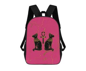 sinyumoney Egyptian Cats Ornament School Backpack Lightweight Airport College Students Back Pack for Teenage Girls Boys Women Men 17inch