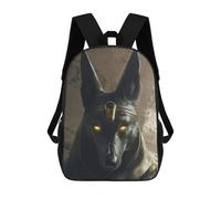 sinyumoney Egyptian God Anubis Backpack 3D Printed School Bag For Boys High Capacity Travel Backpacks Book Bags Boys School Bag Mochila 17inch