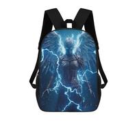 sinyumoney Electric Angel Wings School Bags Large Lightweight Casual Backpack for Camping Outdoor Adventures And Daily Travel 17inch