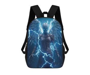 sinyumoney Electric Angel Wings School Bags Large Lightweight Casual Backpack for Camping Outdoor Adventures And Daily Travel 17inch