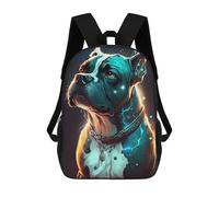 sinyumoney Electric Canine Aura Children's Backpacks School Backpack 3D Printed Backpack for Kids Travel Rucksacks Book Bags Kids School Bag 17inch