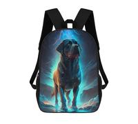 sinyumoney Electric Canine Majesty Backpack School Water Resistant Travel Backpack Computer Bag for Girls Boys Teenage 17inch