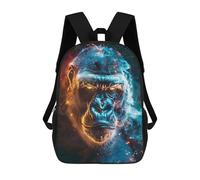 sinyumoney Electric Glare Gorilla Rucksack Water Resistant School Bag Business Backpack for Men, Women & Teenage Boys 17inch