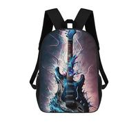 sinyumoney Electric Guitar Art Print School Backpack Work Business College School for School/Work/Travel 17inch
