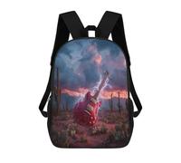 sinyumoney Electric Guitar in Desert Storm Backpack School Bag Business Durable Laptop Bag for Boys/Girls/Teenagers 17inch