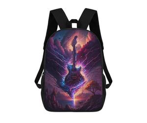 sinyumoney Electric Guitar Sky Fire Backpack School Water Resistant Travel Backpack Computer Bag - Perfect for Travel, Work And Daily Use 17inch