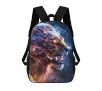 sinyumoney Electric Lion Art Print -2 Backpack School Bag Business Durable Laptop Bag for Boys/Girls/Teenagers 17inch