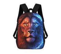 sinyumoney Electric Lion Split School Backpack Rucksack Casual Daypacks School Work Travel Bag for Campus Outdoor Travel Sports 17inch
