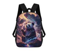 sinyumoney Electric Panda in Stormy Sky School Backpack Business Durable Laptop Bag for Camping Outdoor Adventures And Daily Travel 17inch