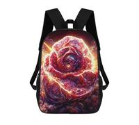 sinyumoney Electric Rose Symphony Backpack for School 3D Printed Boys Girls School BagChildren Bookbag Travel Rucksack 17inch