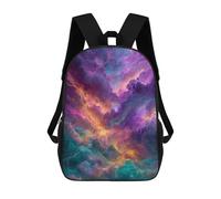 sinyumoney Electric Sky Storm Backpack School Bag Rucksack for Girls Boys Backpacks Large Capacity Kids Back Pack Lightweight School Bags for Children Students 17inch