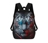 sinyumoney Electric Tiger Portrait -2 School Backpack Daypacks Business Backpack Water Resistant Bookbag - Perfect for Travel, Work And Daily Use 17inch