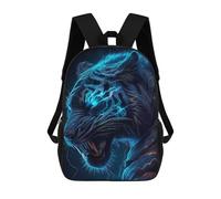 sinyumoney Electric Tiger Roar -5 Backpack School Bag Secondary Causal Travel High School Bags for Campus Outdoor Travel Sports 17inch