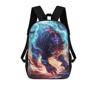 sinyumoney Electric Tiger Roar Backpacks 3D Printed Kids School Backpack Outdoor Casual Daypack Fashion Casual Children Backpacks Cute Travel Bags 17inch