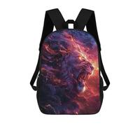 sinyumoney Electric Tiger Roar Kids School Backpack 3D Printed Backpacks Fashion School Bag Rucksacks for Boys Elementary And Middle School Students 17inch