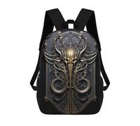sinyumoney Elegant Devil King Art Backpack School High Secondary School Bags Casual Backpack for Camping Outdoor Adventures And Daily Travel 17inch