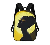 sinyumoney Elegant Lady School Bag Bookbag 3D Printed Children's Backpacks for Kids Boy Girl Book Bags Kids School Bag Travel Rucksacks 17inch