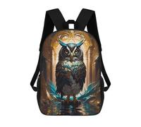 sinyumoney Elegant Owl Backpack School Bag Secondary Causal Travel High School Bags - Perfect for Travel, Work And Daily Use 17inch