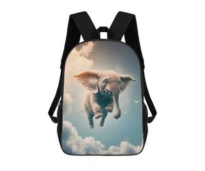 sinyumoney Elephant Flying Animal School Bags Computer Rucksack for School/Work/Travel for Girls Boys Teenage 17inch