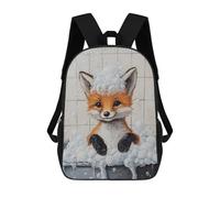 sinyumoney Elephant in A Bath School Bag Bookbag 3D Printed Children's Backpacks for Kids Boy Girl Book Bags Kids School Bag Travel Rucksacks 17inch