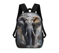 sinyumoney Elephant Majesty Painting Backpack Cartoon Plush Bag, 3D Backpack for Kids School Bag Birthday Gift Idea for Boys And Girls 17inch