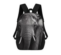 sinyumoney Elephant Portrait School Backpack Daypacks Business Backpack Water Resistant Bookbag for Men/Women 17inch