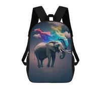 sinyumoney Elephants Flying Kids' Backpack 3D Printing School Bag Boys Cool Daypacks Casual Knapsack Fun Back Bag for Kids And Teenager 17inch