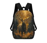 sinyumoney Elk in Snowy Meadow Backpack School Work Laptop Backpack Rucksack Bag for Men, Women & Teenage Boys 17inch