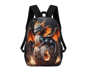 sinyumoney Emerging Dragon Fantasy Art Backpack Cartoon Plush Bag, 3D Backpack for Kids School Bag Birthday Gift Idea for Boys And Girls 17inch