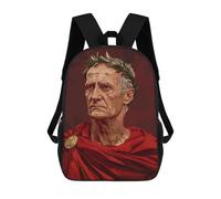 sinyumoney Emperor Cicero Portrait Backpack School Bag Rucksack Casual Daypacks School Work Travel Bag for Girl, Teen Girls 17inch